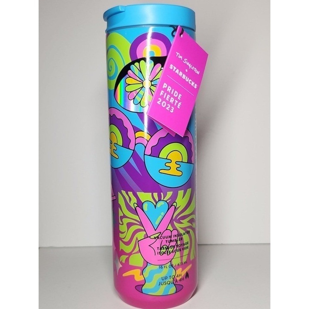 Starbucks Summer 2023 Tim Singleton Pride 16oz Vacuum Insulated Tumbler
